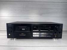 Vintage Aiwa AD-F410 Stereo Cassette Tape Deck Recorder, NR-HX PRO (1992) Black