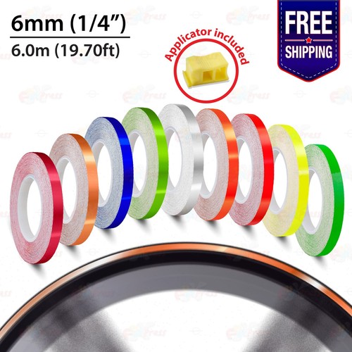 6mm pin stripe - 1/4", tape