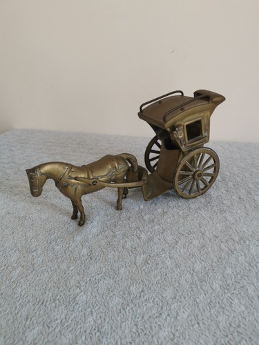 Brass horse and hackney - brass,