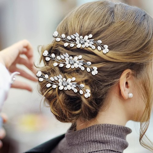 Flower wedding hair pins - hair,