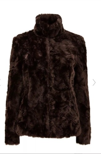 Wallis brown faux fur short - fur,