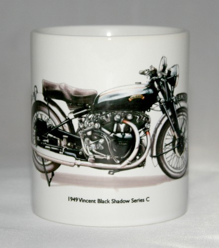 Motorbike mug vincent black - mug.,