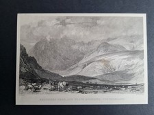 Antique 1834 print - Kentmere