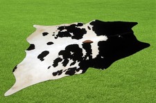 100% Genuine Cow hide Rug Area Carpet Skin Leather 19.86 sq.feet (52"x55") A 93