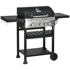 Four-Burner Steel Gas Grill