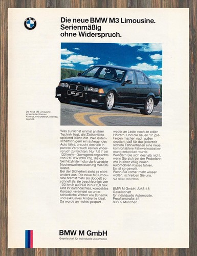 Bmw advertising - (e36),