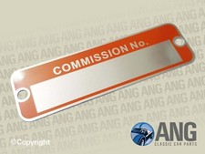 LEYLAND MINI 850, 1000, 1275GT >'76 COMMISSION No. ENGINE PLATE LMG1018