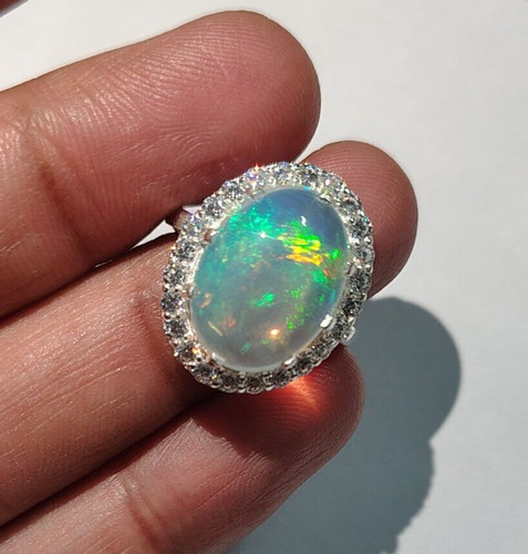 Natural fire opal - fire,