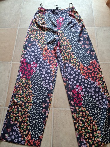 Floral print wide leg palazzo - floral,