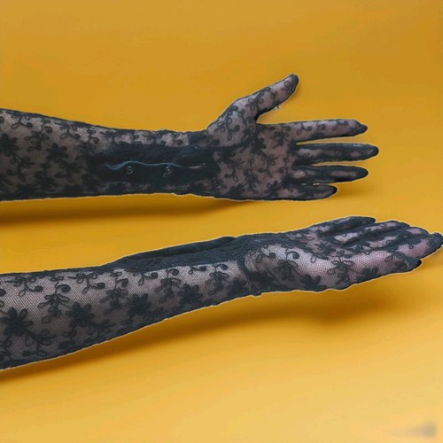 Vintage black lace - vintage,
