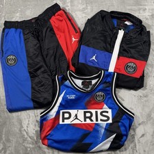 Nike Jordan X PSG Paris Tracksuit XL Jacket & Jersey - L Pants 3 Piece Set
