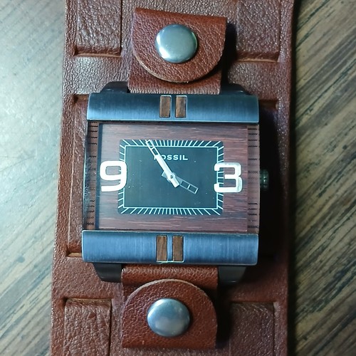 Vintage fossil 9370 baw - fossil, jr-9370