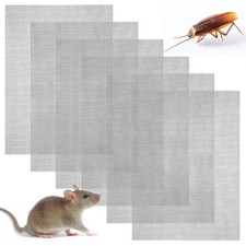 304 Stainless Steel Mesh Sheets 6 Pack Wire Mesh Panels Mouse Insects Plug Drain