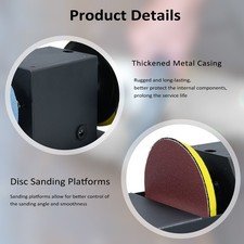 2-in-1 Dual Wheel Sander And Sanding Disc Polisher Mini Sander Sanding Machine 7