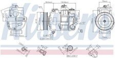 Nissens Air Con Compressor for