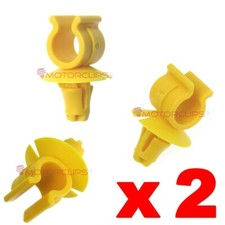 Bonnet Stay Clip Prop Rod Arm Holder for Some Peugeot Car Van Yellow Plastic x 2