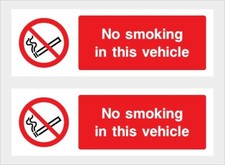 No Smoking Sticker x2