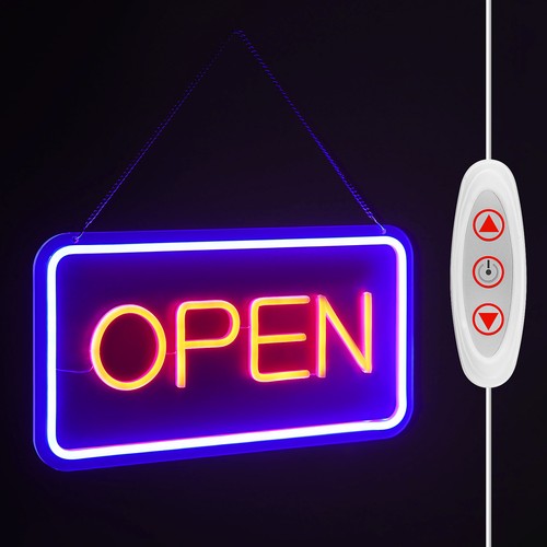 Large neon sign - sign, wall