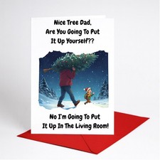 Funny Christmas Card Rude Nice
