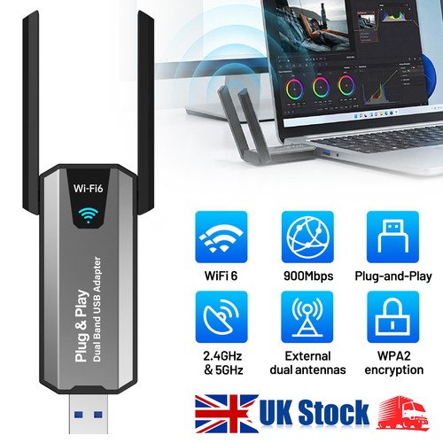 Wireless usb wifi adapter - wifi, 6