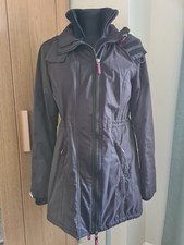 Superdry Professional Windcheater Black Parka Jacket/Coat - Size M