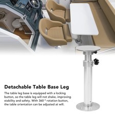 Table Pedestal Telescopic Furniture Leg RV Marine Boat Caravan Motorhome UK