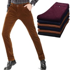Men Corduroy Pants Trousers