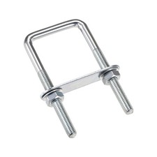 4 Sets Square U-Bolts Carbon