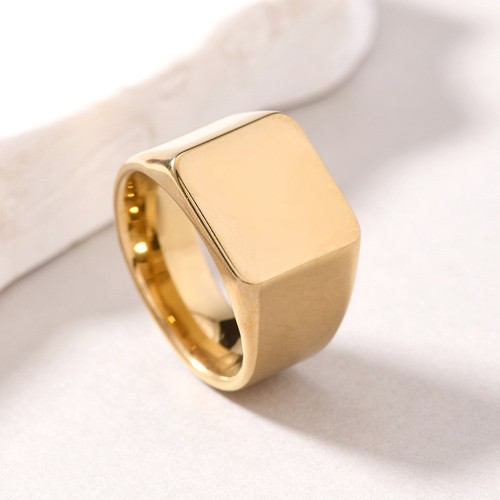 Blank engravable pinky signet - blank,