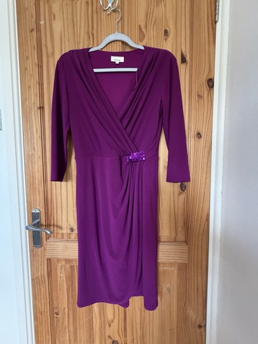Purple embellished faux wrap - purple,