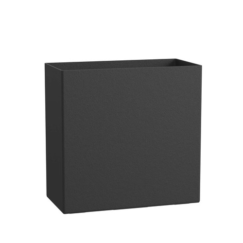 Rich black rectangular plastic - black,