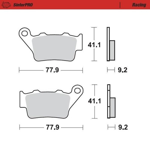 Motomaster rear pro racing - motomaster,