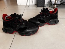 Christian Louboutin Red Runners Black  pre owned Eu 43.5 Uk 9.5 USA 10.5 “RARE”