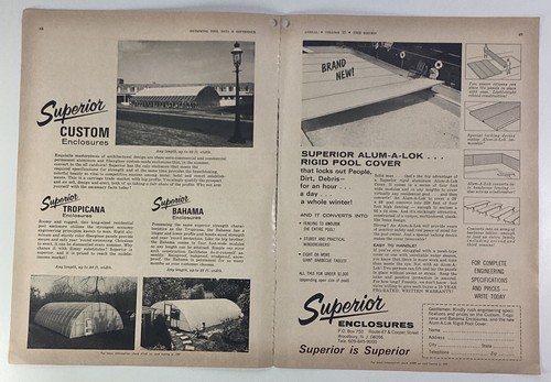 Swimming pool print vtg - ad,