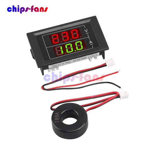 Ac60 500v 100a dual - dual, display