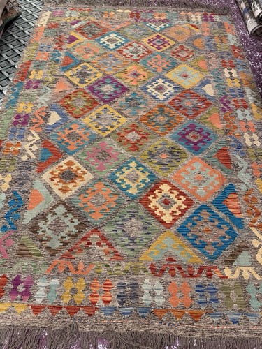 Large handmade afghan - handmade, kilim