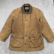 Trek & Travel Jacket Mens XXL Brown Corduroy Cord Barn Coat Padded Chore Utility