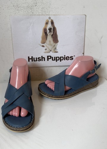 Hush puppies blue leather - puppies,
