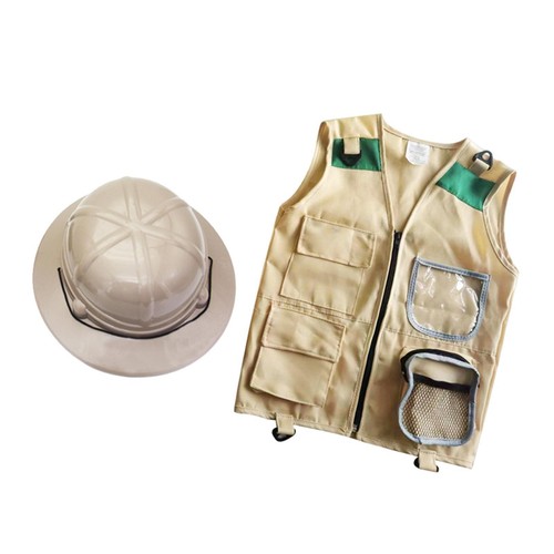 Children cargo vest and hat - children,