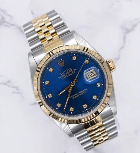 Rolex datejust mens 36mm - rolex, 16233