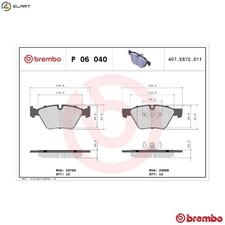 BRAKE PAD SET DISC BRAKE P 06