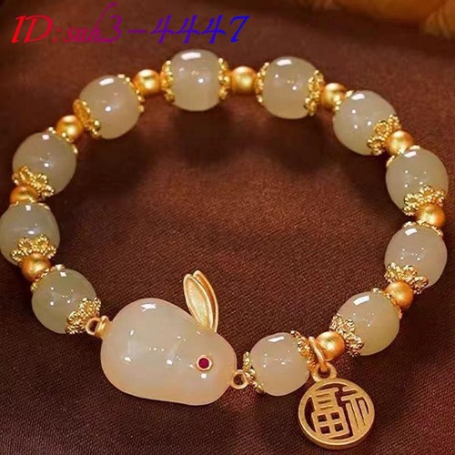 Real jade rabbit bracelet - real,