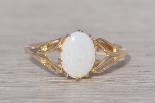 Australian opal ring - australian, yellow