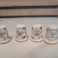 COLLECTABLE THIMBLE BRAMBLY HEDGE SPRING SUMMER AUTUMN WINTER BY ROYAL DOULTON