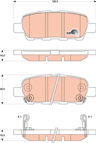 Gdb3507 trw brake - gdb3507,
