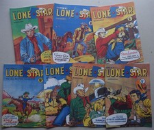 Lone Star comic Vol 5 #1,2,4,5,5,6,7 (1950s) Reprints Atlas VF