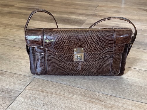 Vintage brown snakeskin - vintage,