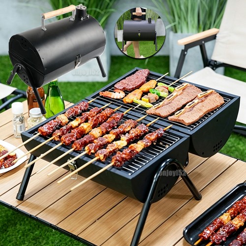 Portable barrel bbq charcoal - portable,