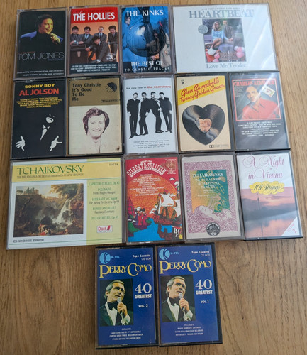 Cassette tapes job lot - tapes, x