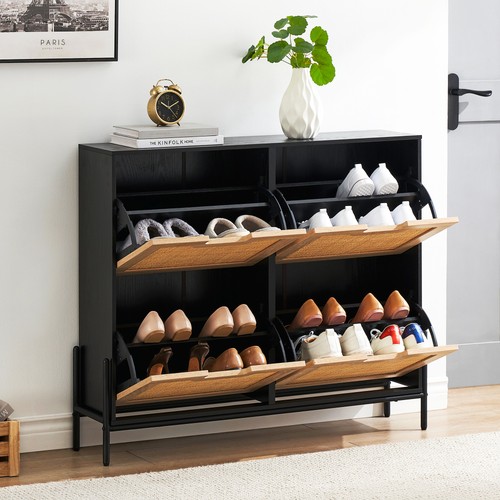 Rattan shoe storage cabinet - rattan,